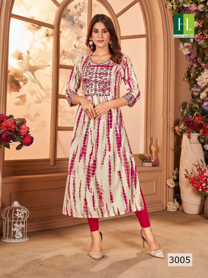 Shibori Vol 3 By Hirwa Nyra Cut Printed Kurtis Catalog
